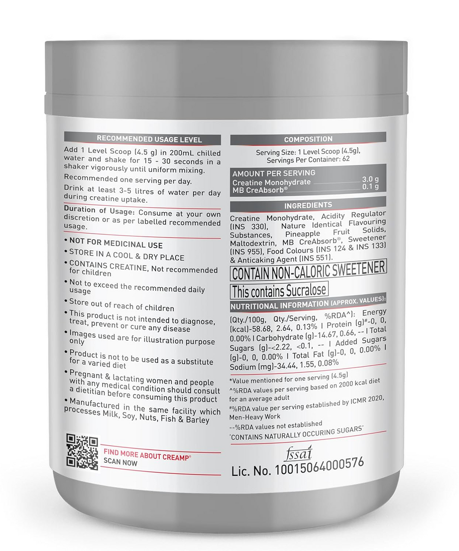 MuscleBlaze Creamp 280g