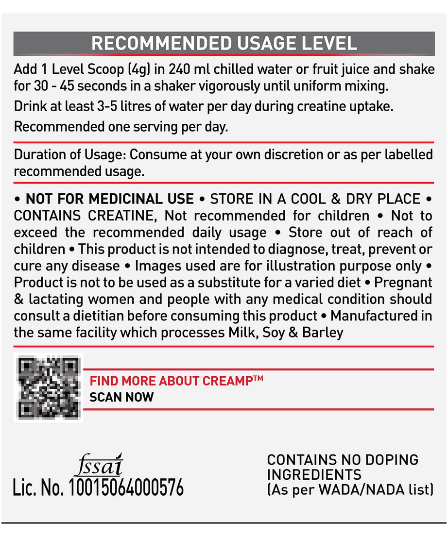 MuscleBlaze Creamp 280g