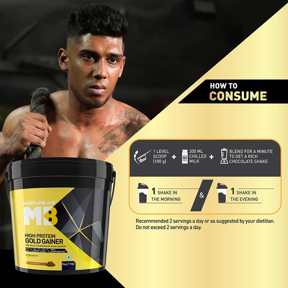 MuscleBlaze High Protein Gold Gainer 5kg