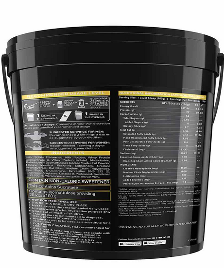 MuscleBlaze High Protein Gold Gainer 5kg