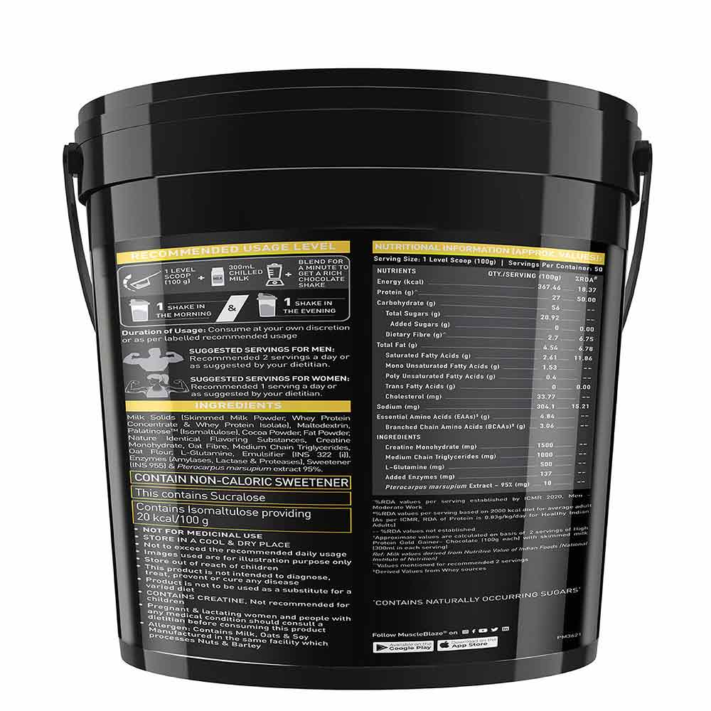 MuscleBlaze High Protein Gold Gainer 5kg