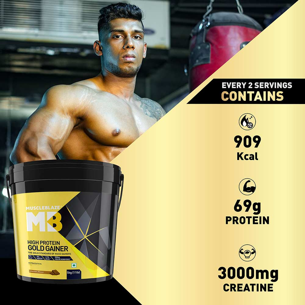 MuscleBlaze High Protein Gold Gainer 5kg