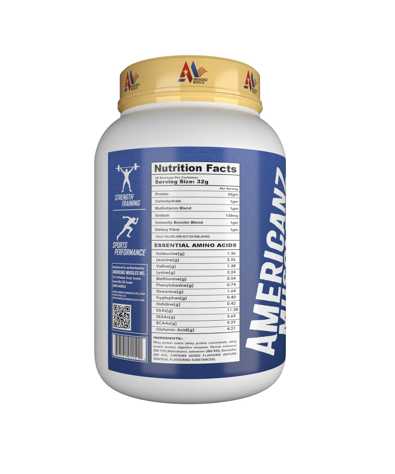 Americanz Muscles Professional Protein 900g