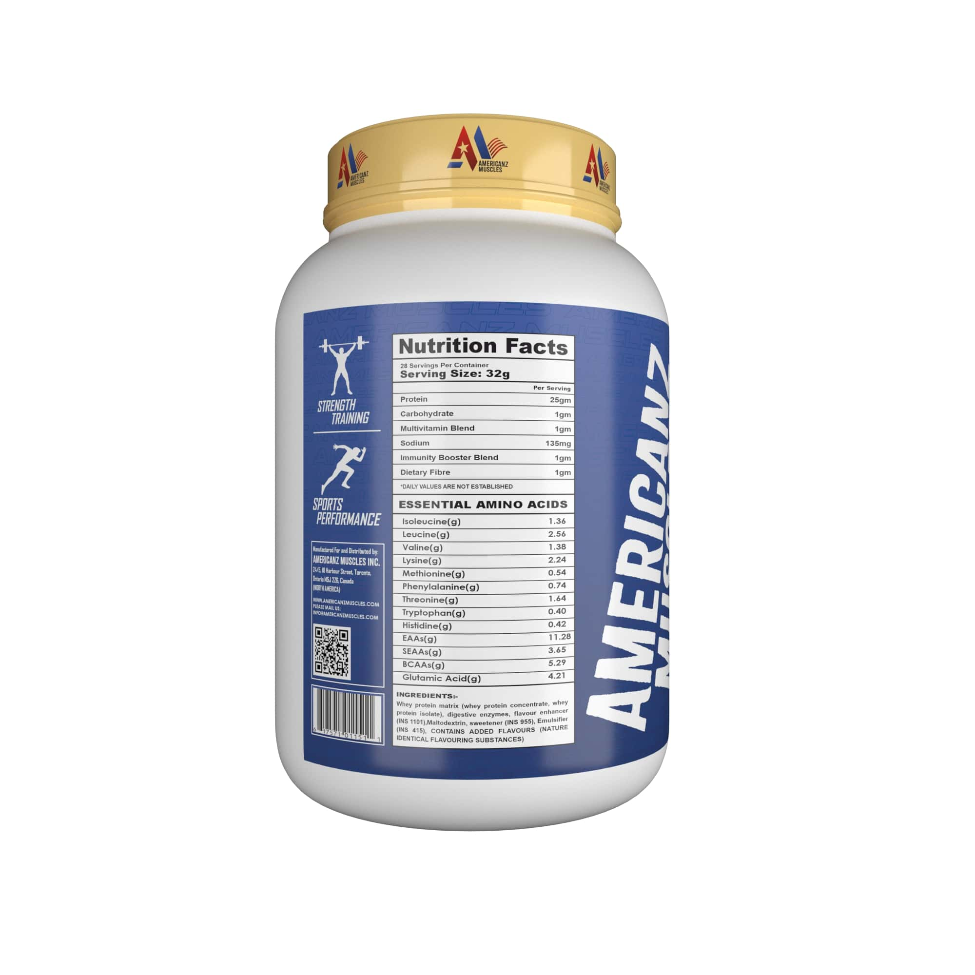 Americanz Muscles Professional Protein 900g