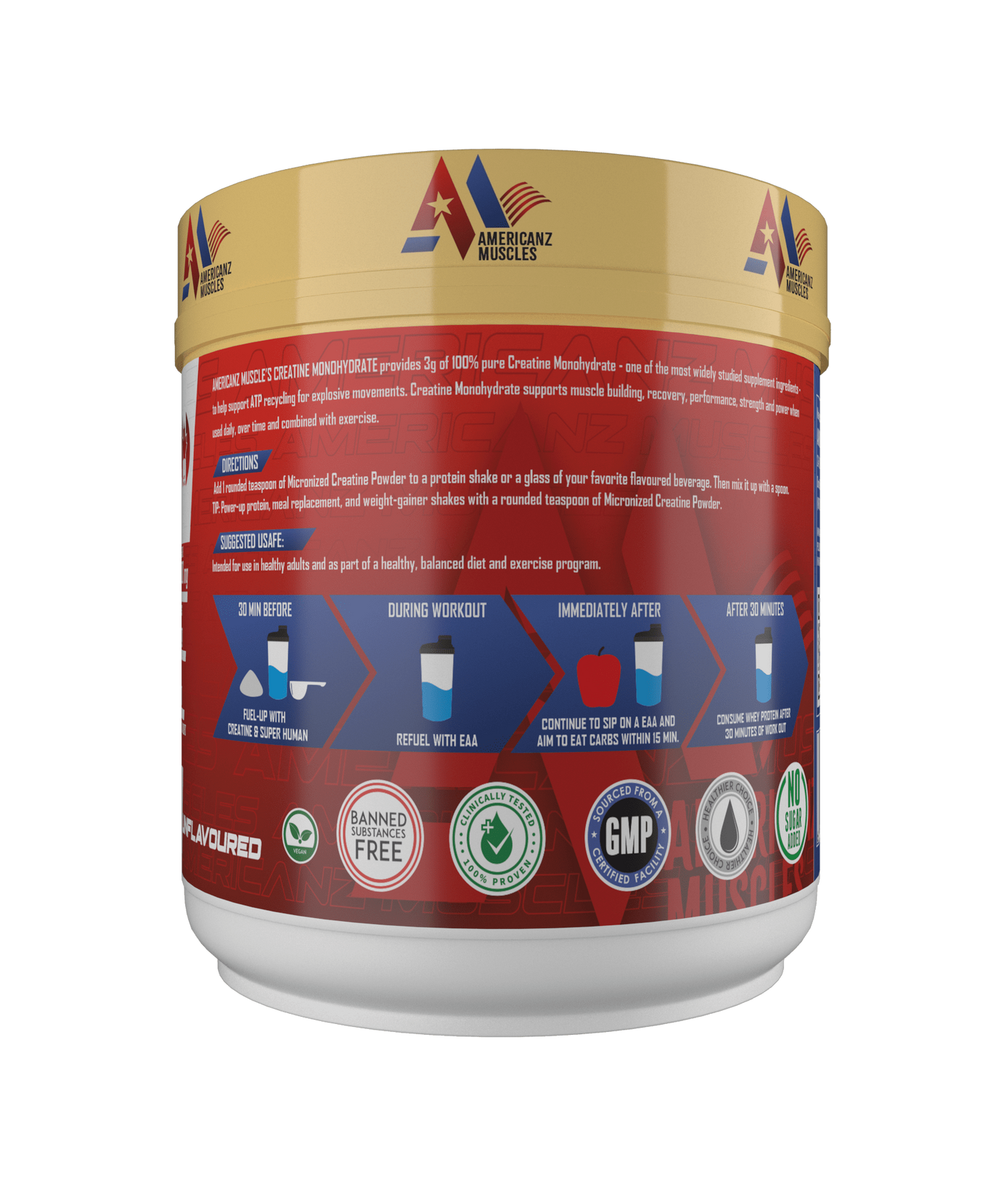 AmericanZ Muscles Creatine 300g