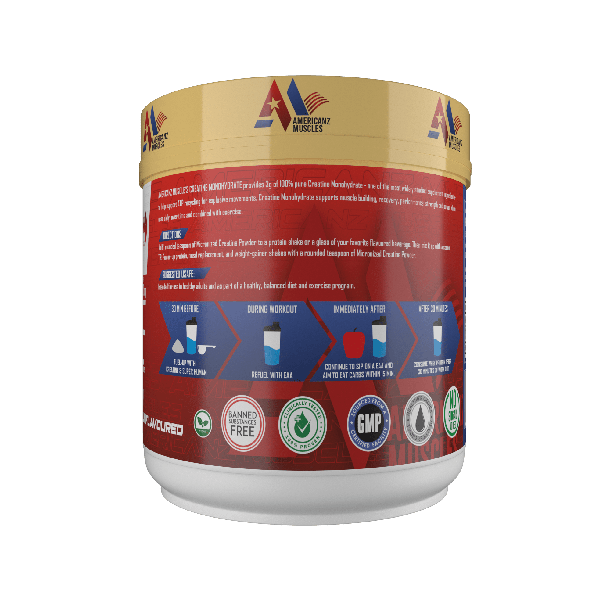AmericanZ Muscles Creatine 300g