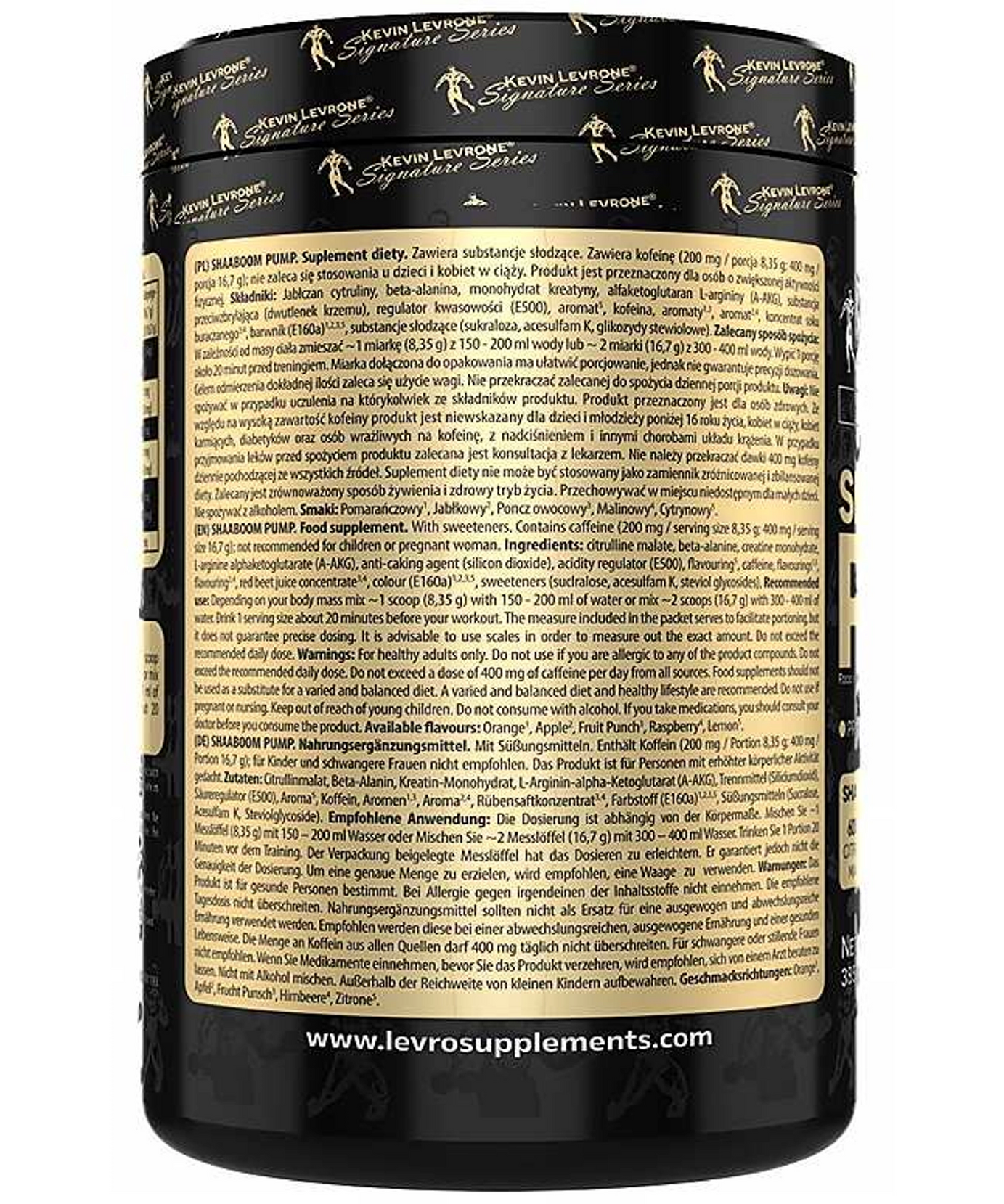 Kevin Levrone Shaboom Pump Pre workout 385g