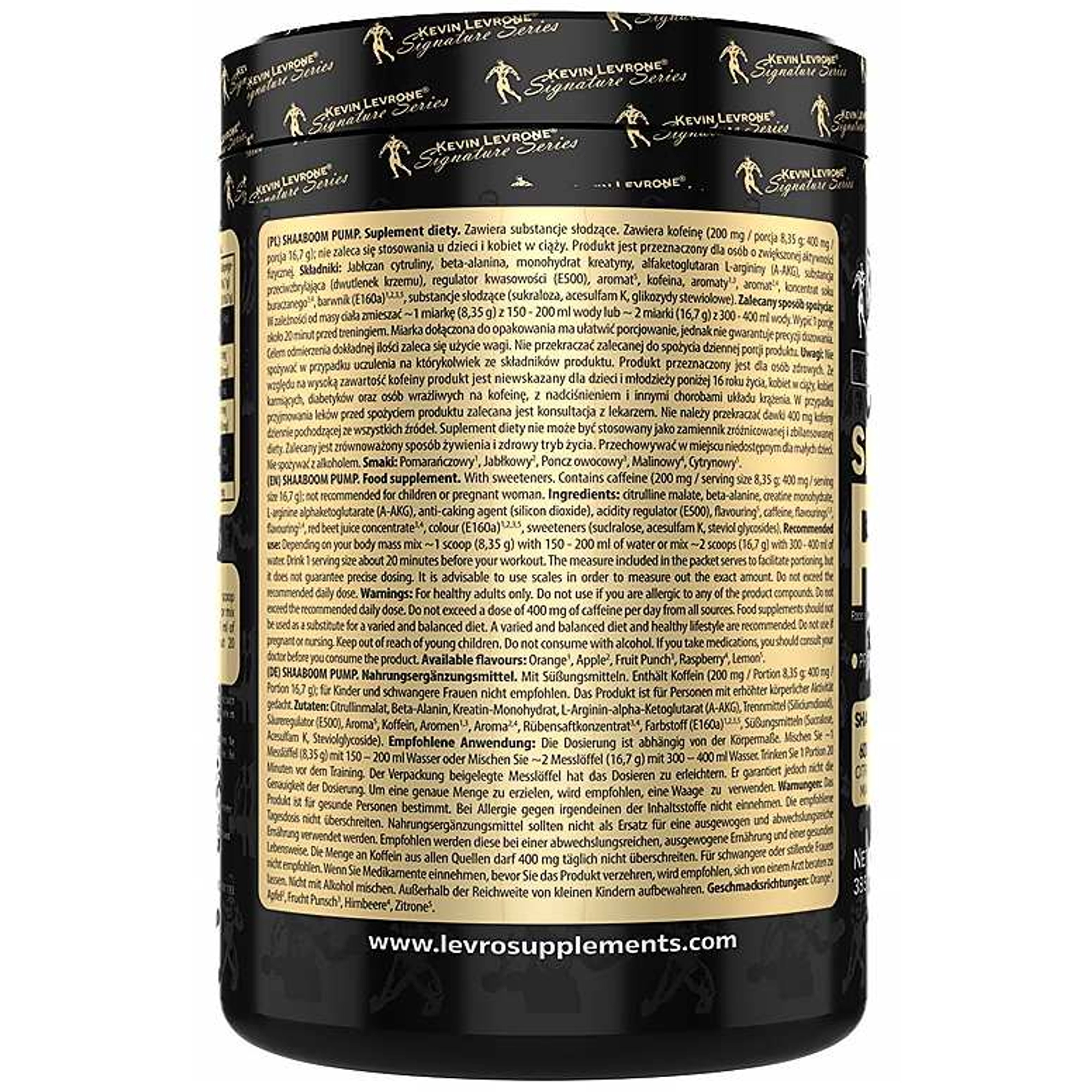Kevin Levrone Shaboom Pump Pre workout 385g