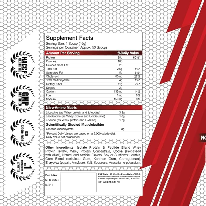Muscle Gear Nitro Whey 2.27kg