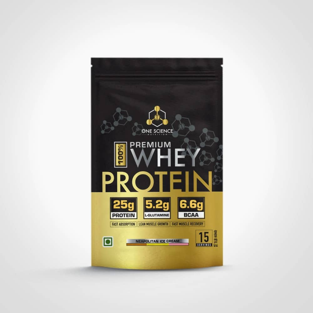 One Science Nutriton 100% Premium Whey Protein 454g