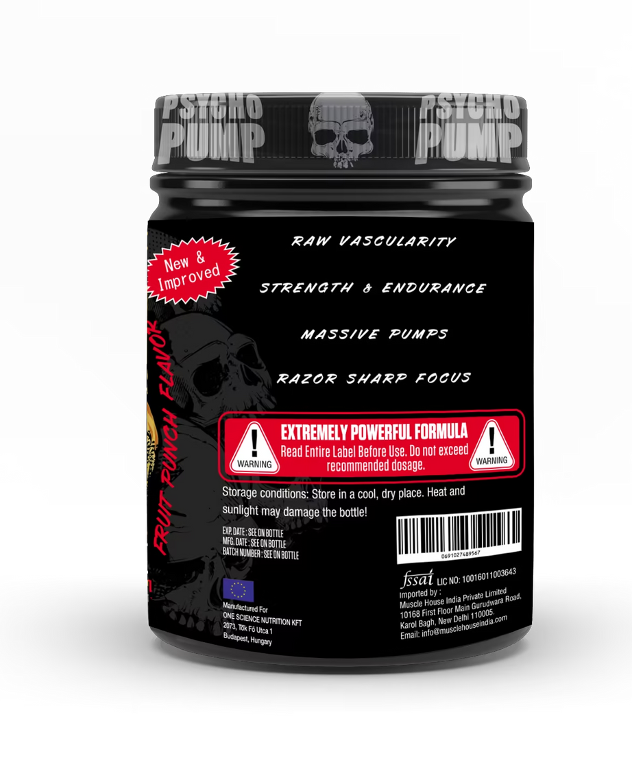 One Science Nutrition Psycho Pump Extreme Pre Workout Formula 330g