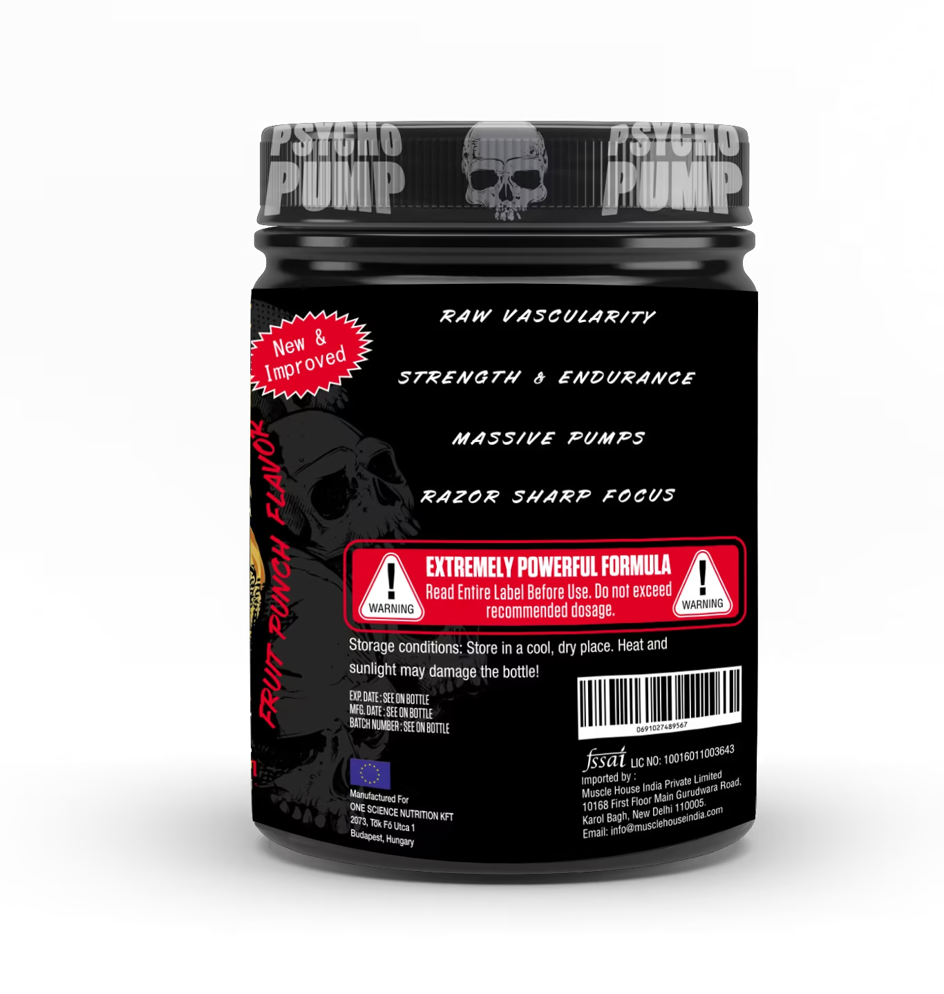 One Science Nutrition Psycho Pump Extreme Pre Workout Formula 330g
