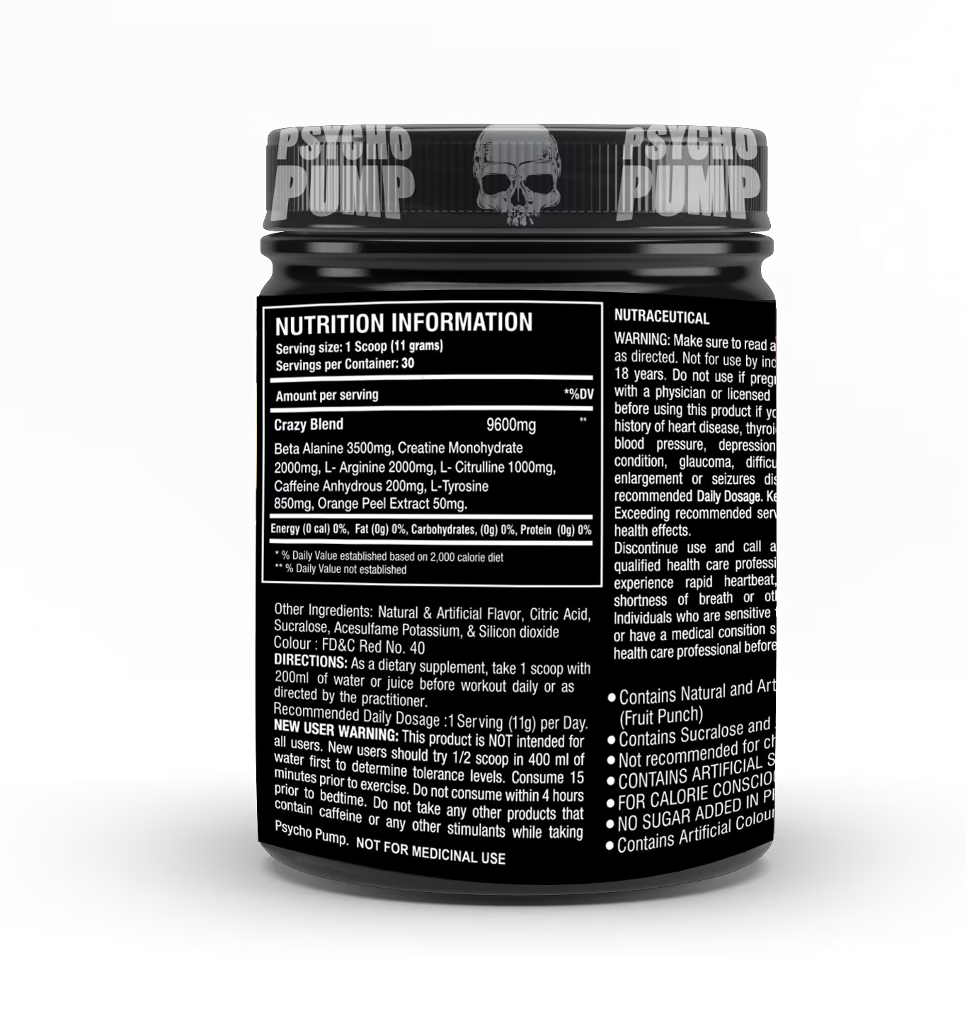 One Science Nutrition Psycho Pump Extreme Pre Workout Formula 330g