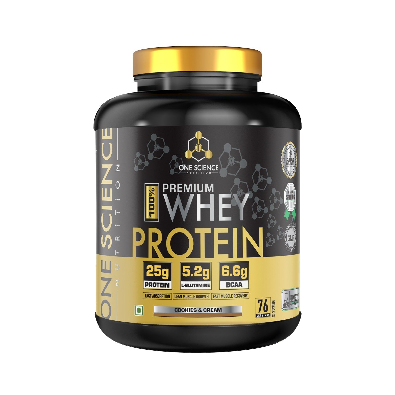 One Science Nutrition 100% Premium Whey Protein 2.27kg