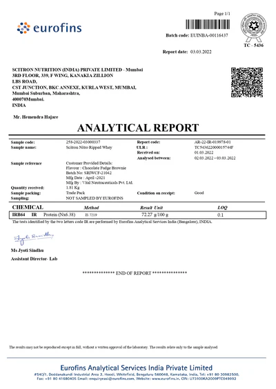 Scitron Ripped Whey 1.81kg