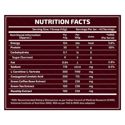Scitron Ripped Whey 1.81kg