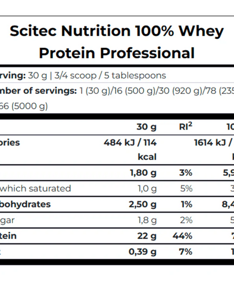Scitec Nutrition 100% Whey Protein Professional 2.35kg
