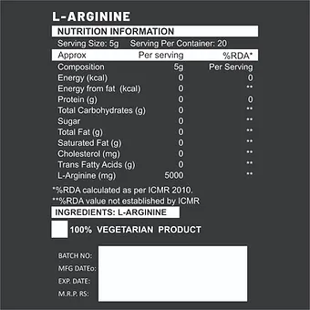Muscle Gear L-Arginine 100g