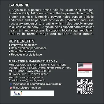 Muscle Gear L-Arginine 100g