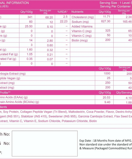 Muscle Gear Women protein 500g