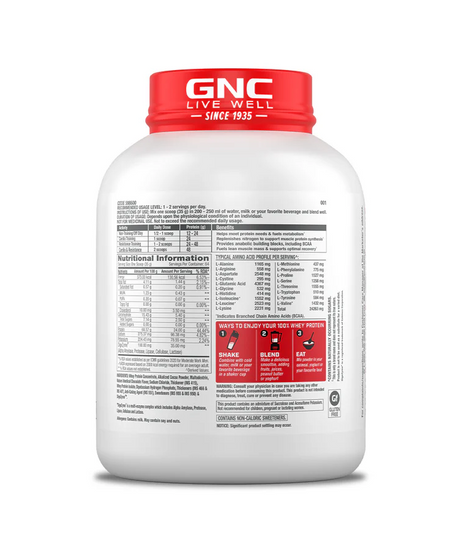 Gnc Pro Performance 100% Whey Chocolate Fudge 2.27kg
