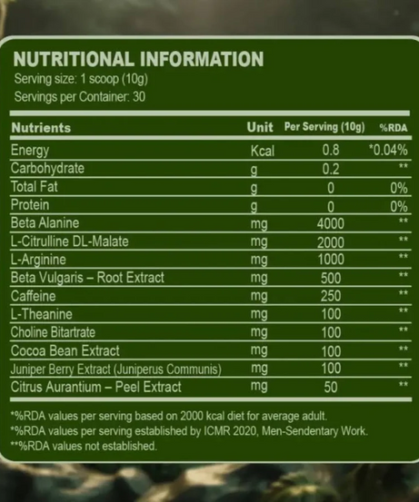 Absolute Nutrition Jungle Preworkout 300g