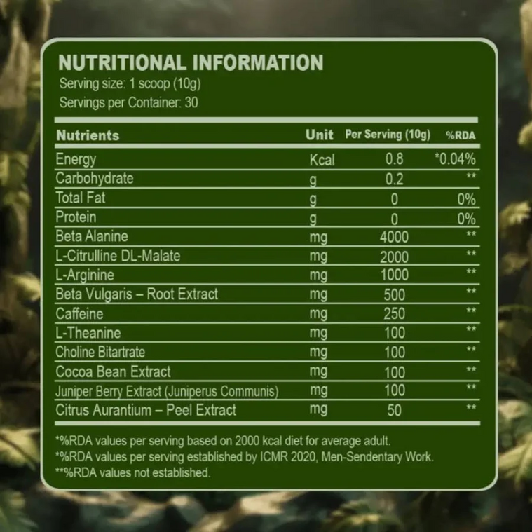 Absolute Nutrition Jungle Preworkout 300g