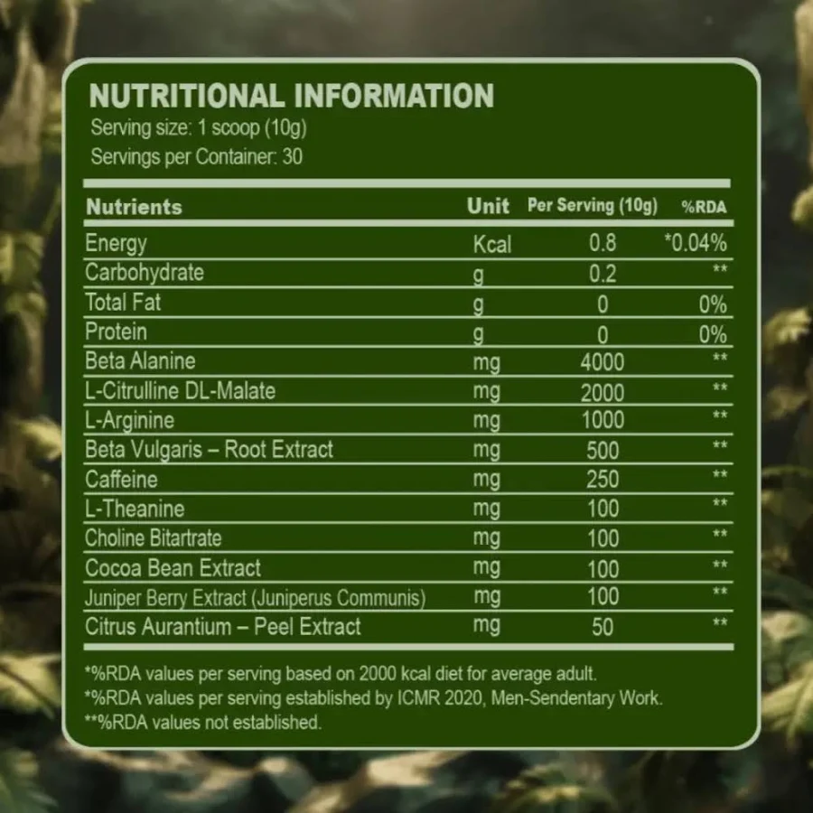 Absolute Nutrition Jungle Preworkout 300g