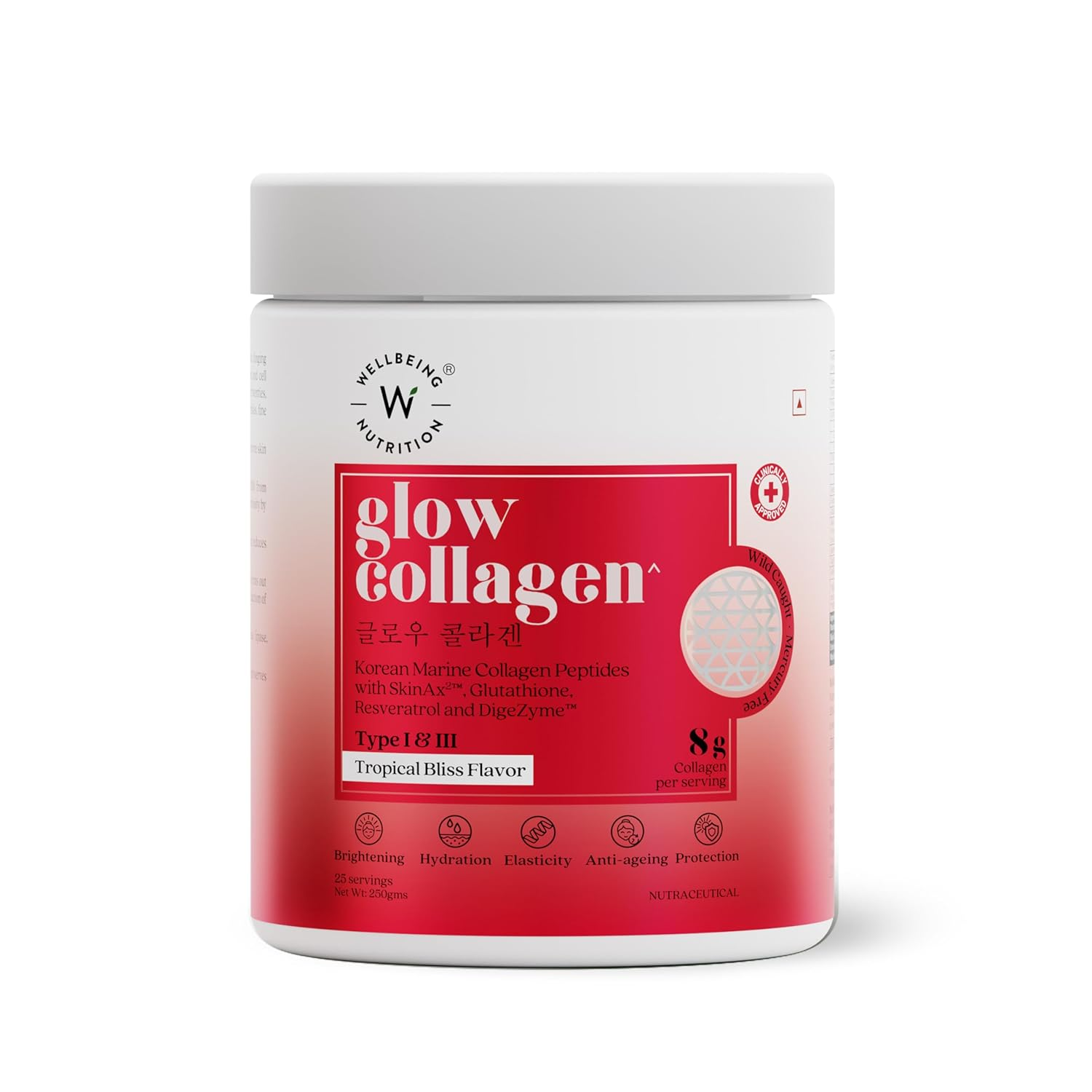 Wellbeing Nutrition Glow Collagen 250g