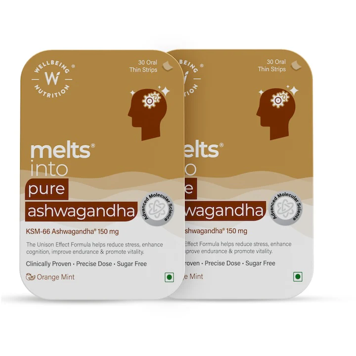 Wellbeing Nutrition Strips Pure Ashwagandha