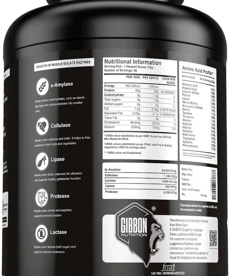 Gibbon Nutrition Muscle Isolate 2kg