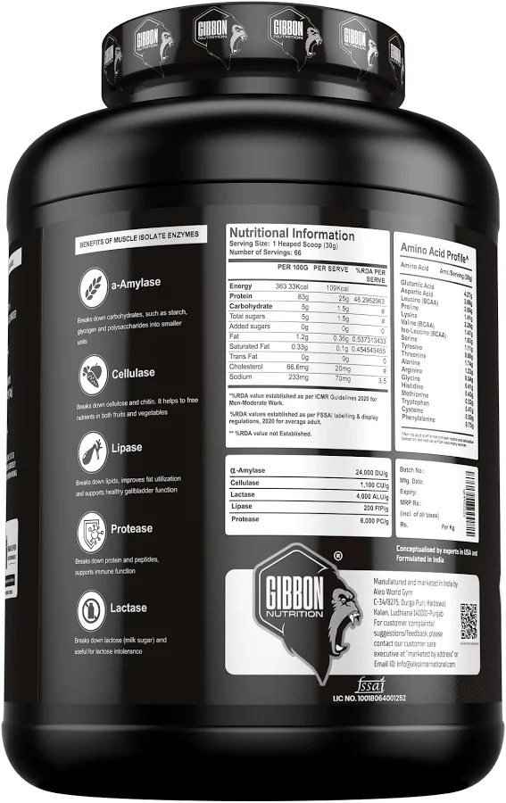 Gibbon Nutrition Muscle Isolate 2kg