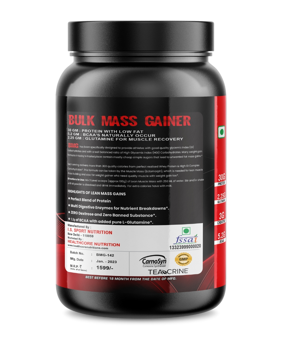 Healthcore Nutrition Bulk Mass Gainer 1kg