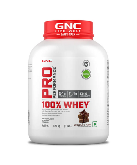 Gnc Pro Performance 100% Whey Chocolate Fudge 2.27kg