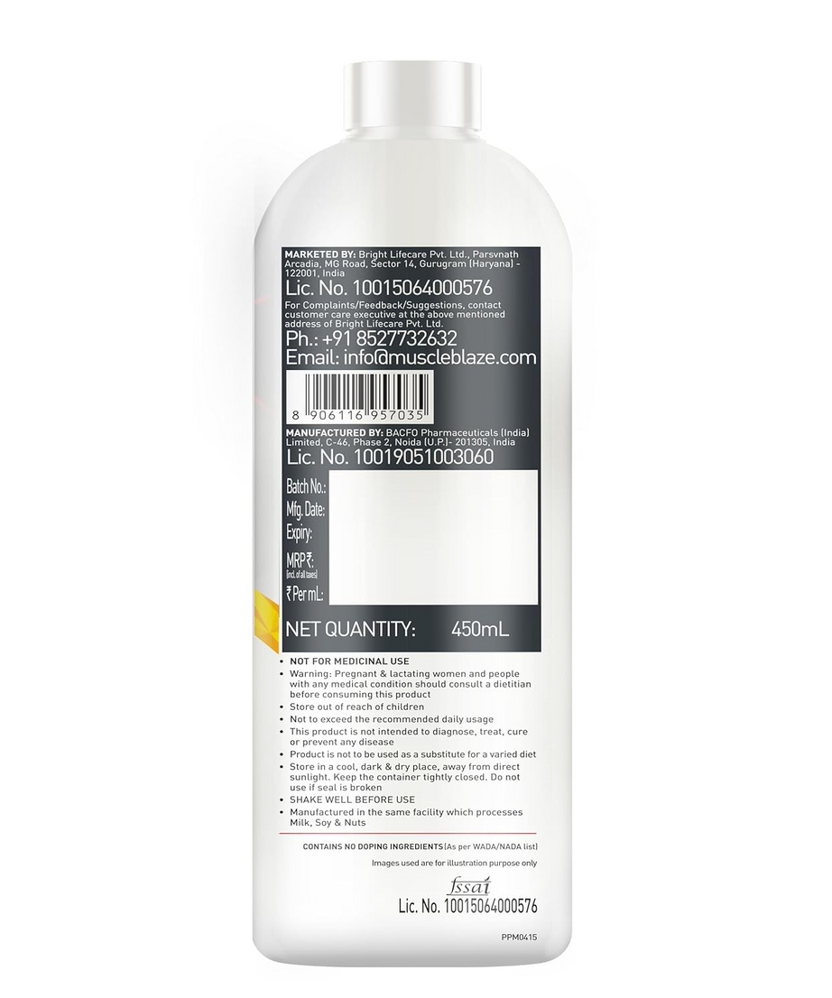 Muscleblaze L-Carnitine Pro 3300Mg 450ml