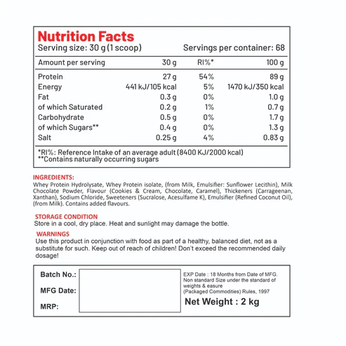 Muscle Gear Iso Whey 908g