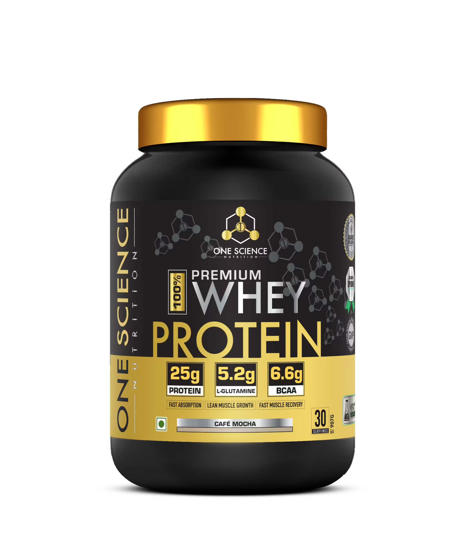 One Science Nutrition 100% Premium Whey Protein 907g