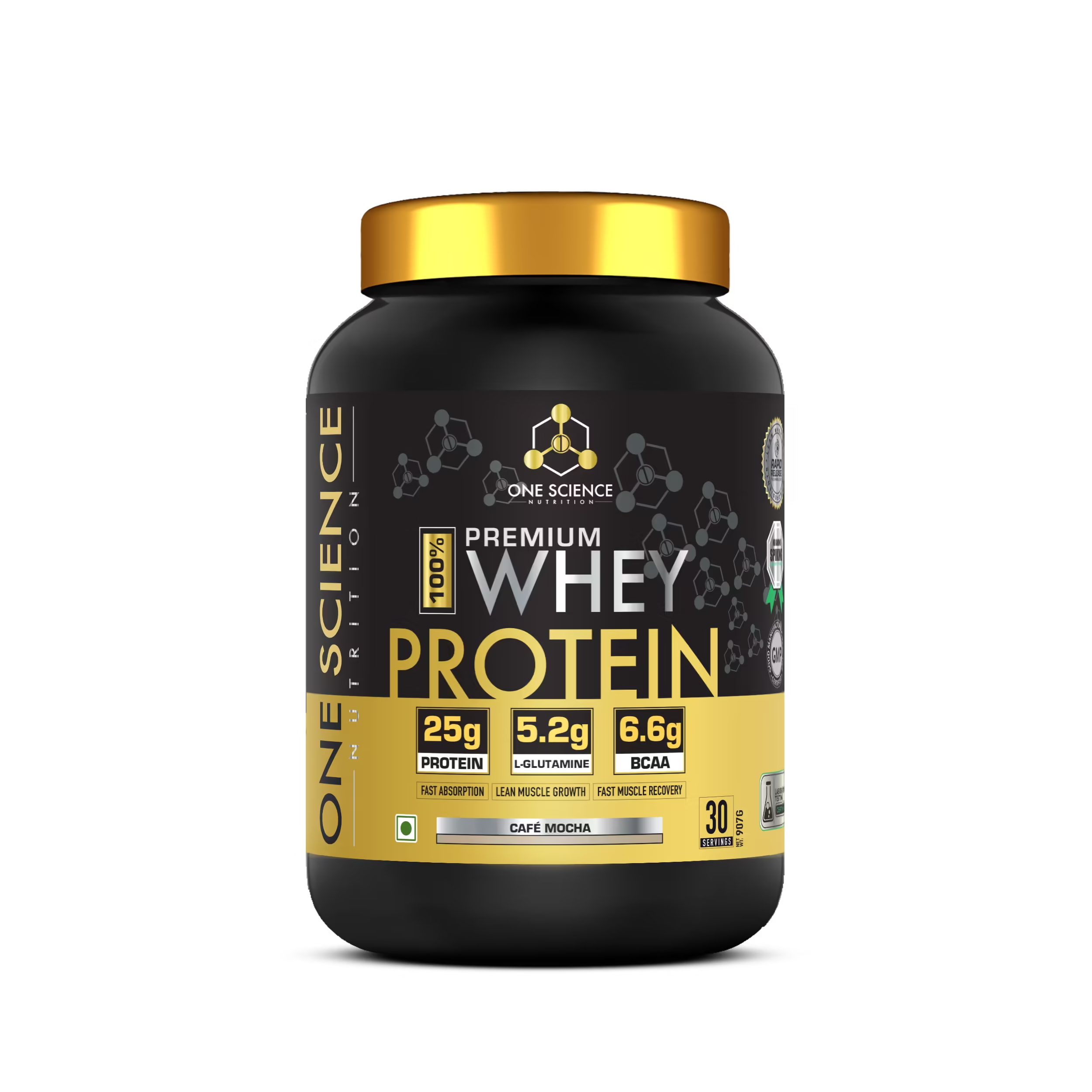 One Science Nutrition 100% Premium Whey Protein 907g