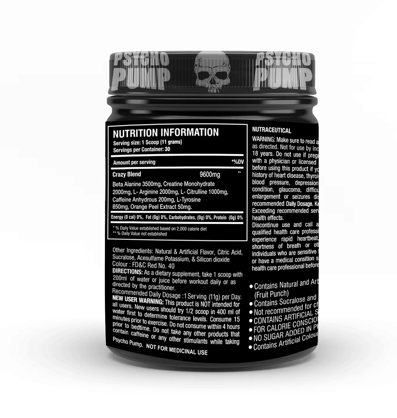 One Science Nutrition Psycho Pump Extreme Pre Workout Formula 330g