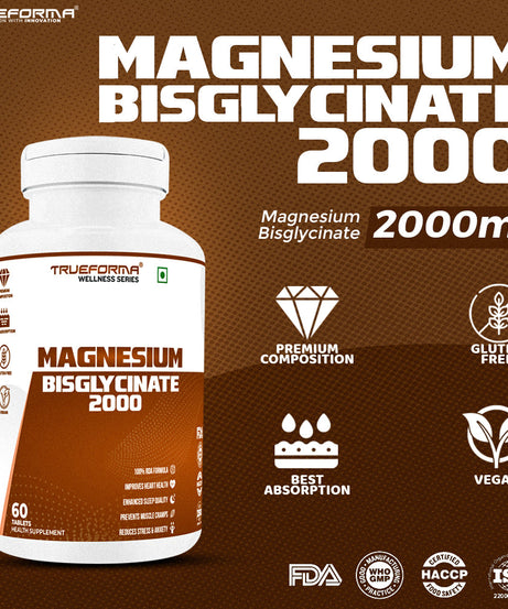 Trueforma Wellness Series Magnesium Bisglycinate 2000 60servings
