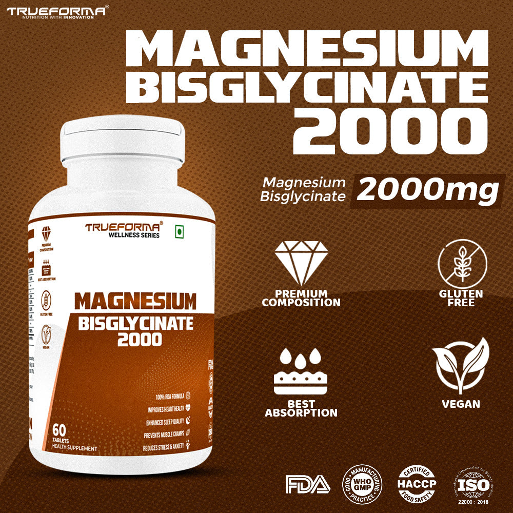 Trueforma Wellness Series Magnesium Bisglycinate 2000 60servings