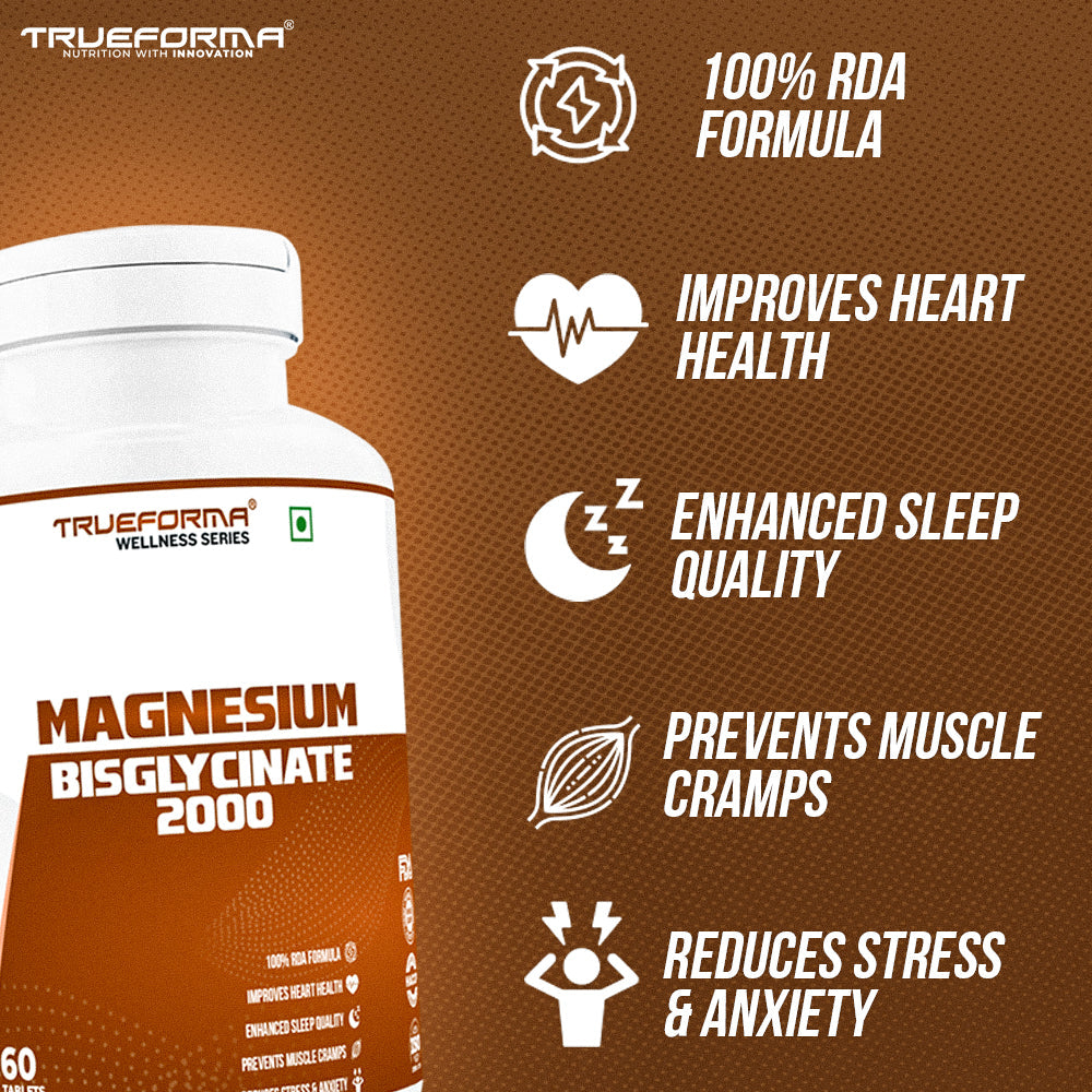 Trueforma Wellness Series Magnesium Bisglycinate 2000 60servings