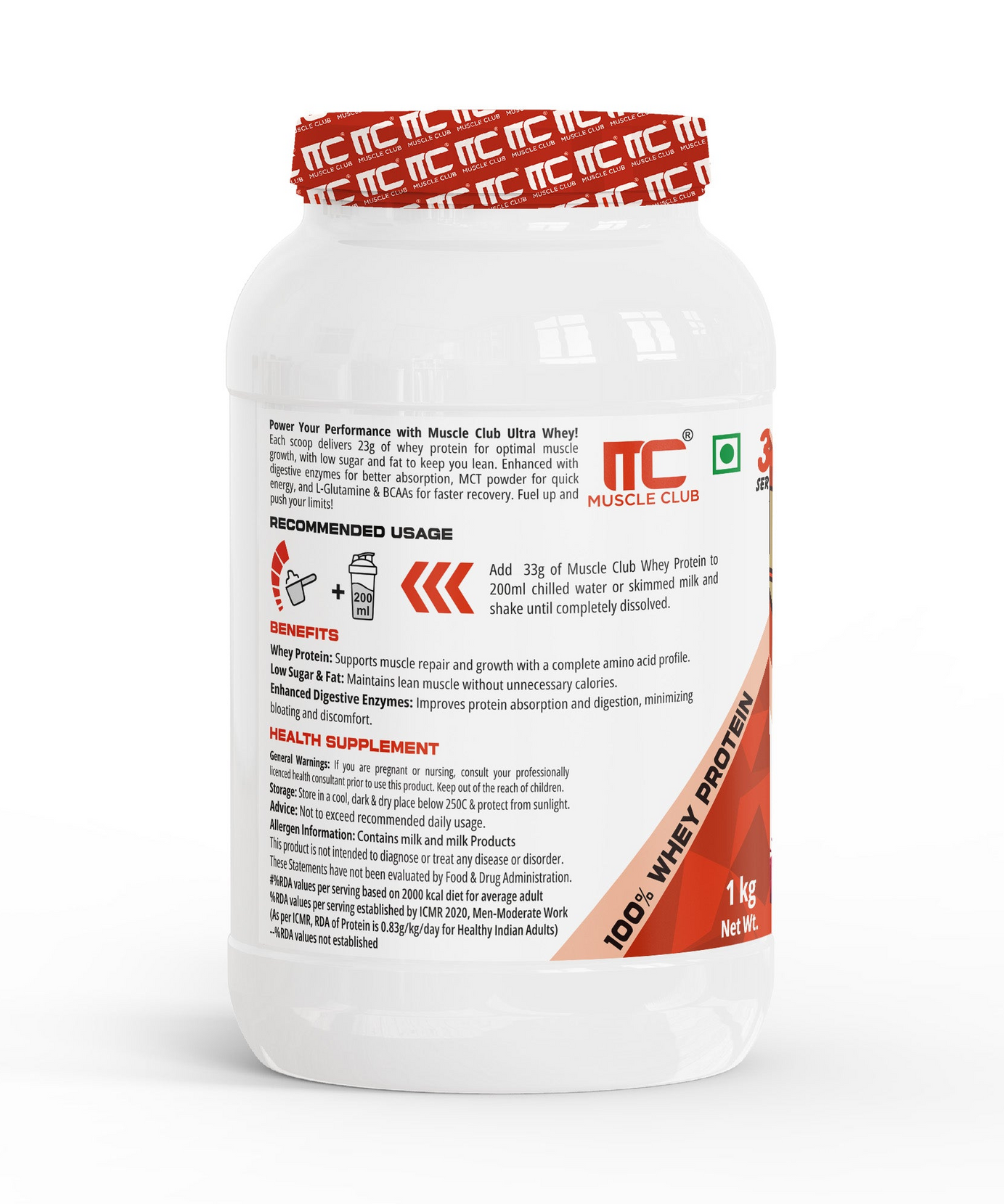 Muscle Club Ultra Whey Protein 1kg