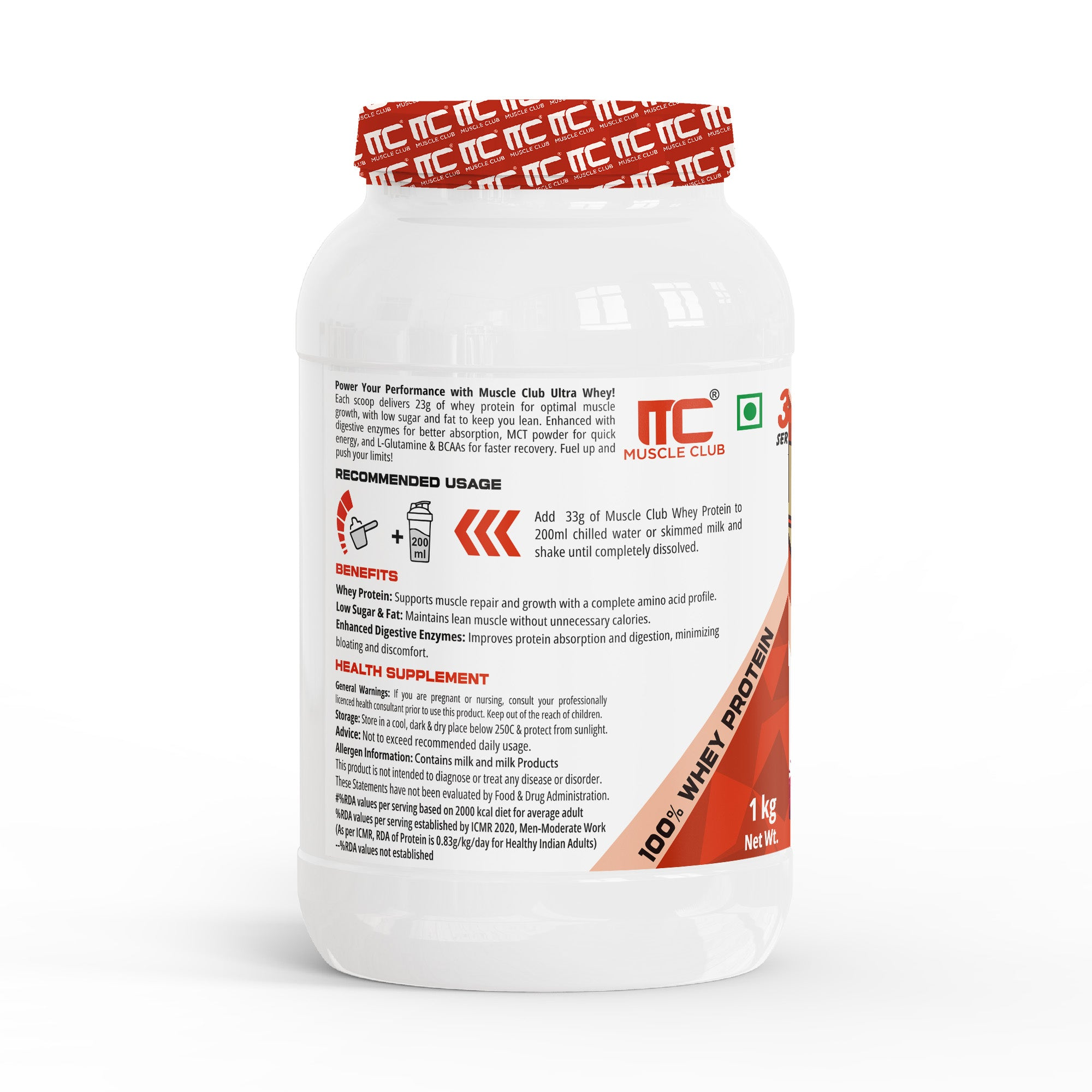 Muscle Club Ultra Whey Protein 1kg