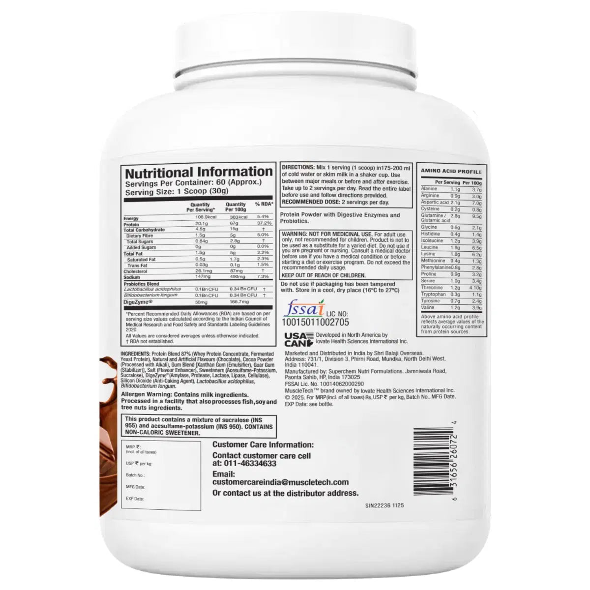 Muscle Tech whey protein + creatine @5299