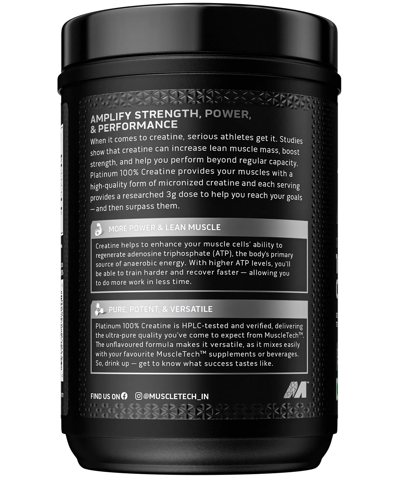 Muscle Tech whey protein + creatine @5299