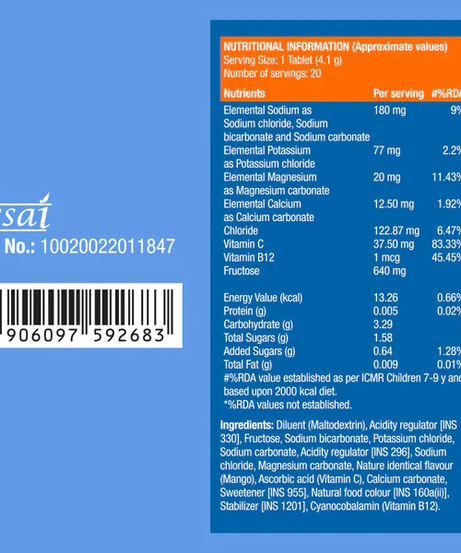 Fast&Up Reload Instant Electrolytes 20 Effervescent Tablets