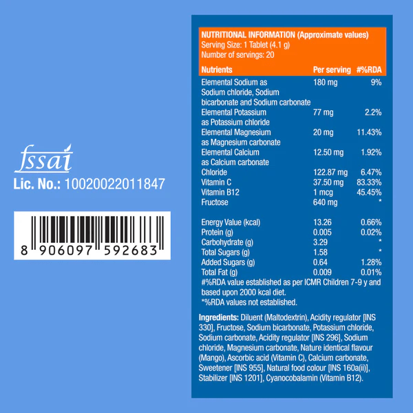Fast&Up Reload Instant Electrolytes 20 Effervescent Tablets