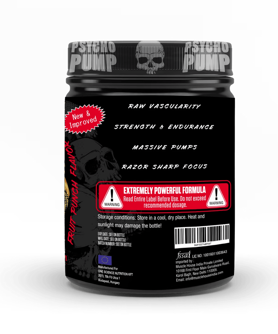 One Science Nutrition Psycho Pump Extreme Pre Workout Formula 330g