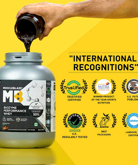 MuscleBlaze Biozyme Performance Whey 2kg